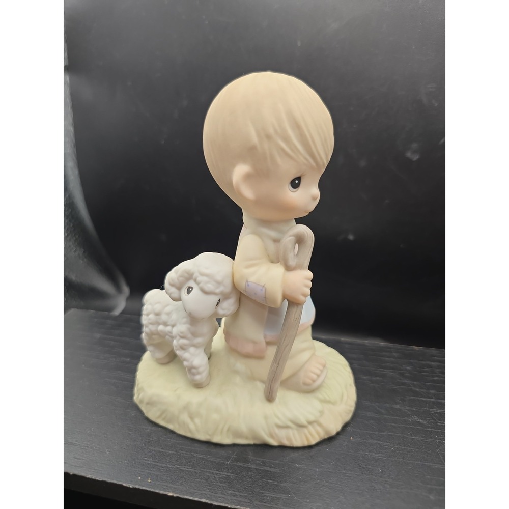 Vintage 1978 Jonathan & David Precious Moments - He Leadeth Me E-1377R